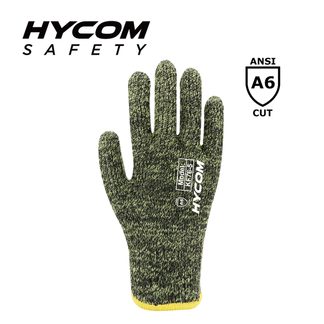 HYCOM 7G ANSI 6 Para-aramid Cut Resistant Glove Flame Retardant Aramid Fiber Work Glove