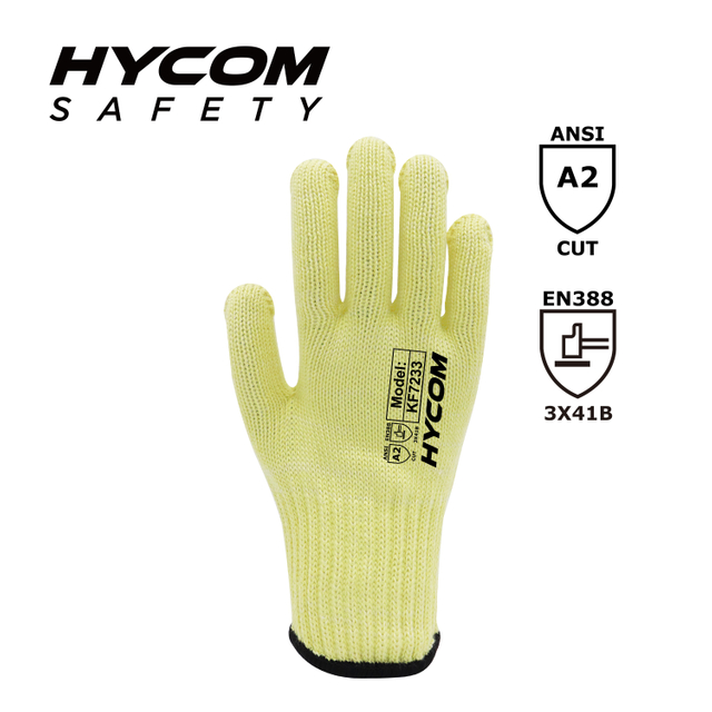 HYCOM 7G ANSI 2 Para-aramid Cut Resistant Glove Flame Retardant Work Glove
