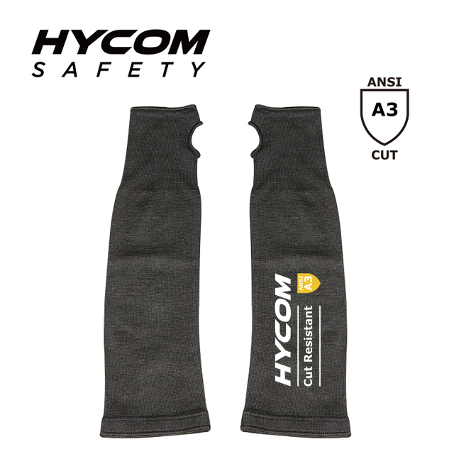 HYCOM Cut Level 3 Cut Resistant Arm Cover Sleeve with Thumb Slot For Work Safety