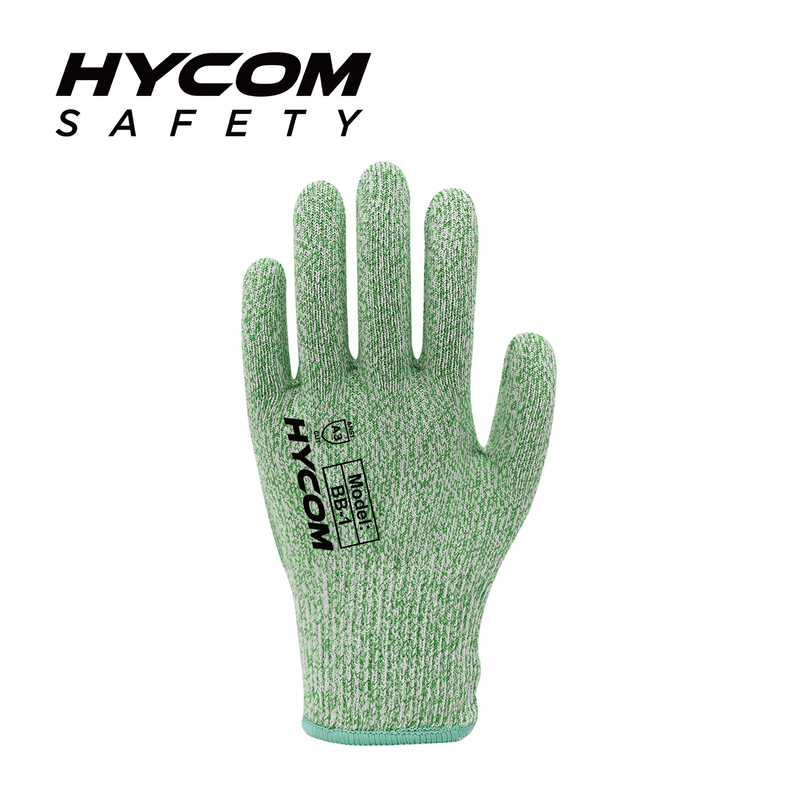 HYCOM 13G ANSI 3 Biodegradable Cut Resistant Glove FDA Anti-microbial Work Glove