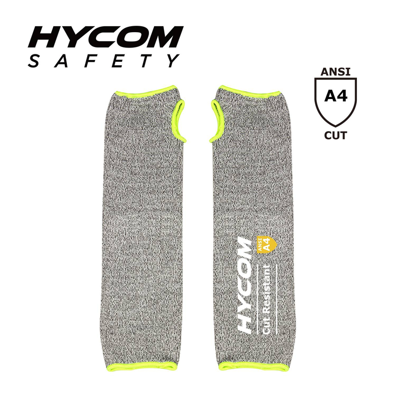 HYCOM Breathable ANSI 4 Cut Resistant Sleeve with Thumb Slot HPPE High Peformance Sleeve