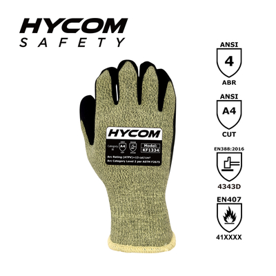 HYCOM Arc Flash Cut Resistant Aramid Glove with Neoprene Coating ATPV 13cal/cm&sup2; PPE Gloves