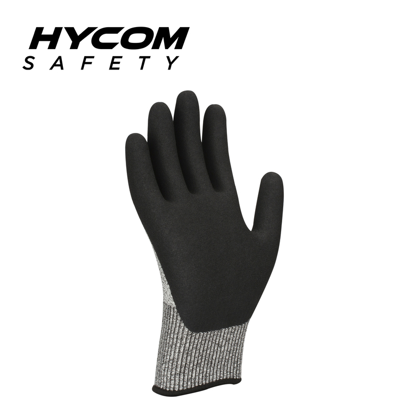 HYCOM Breath-cut 13G ANSI 3 Cut Resistant Glove with Foam Nitrile HPPE Work Gloves