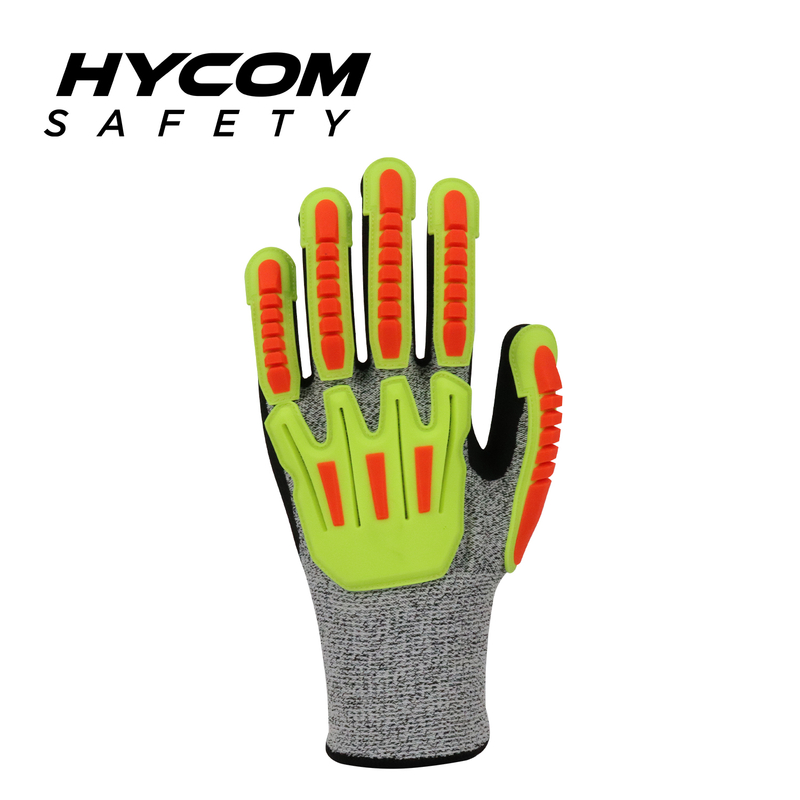 HYCOM Breath-cut ANSI 3 Cut Resistant Glove Coated with Sandy Nitrile HPPE Work Gloves