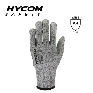 HYCOM 10G ANSI 4 Cut Resistant Glove Plam with Cowhide Leather