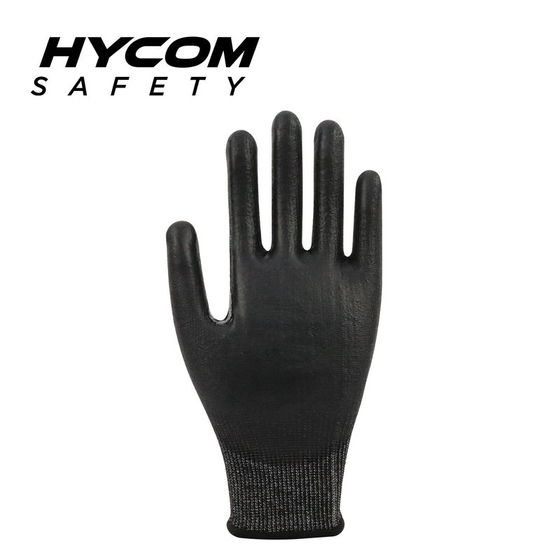 HYCOM 18G ANSI 5 Cut Resistant Glove with Palm Foam Nitrile Coating PPE Gloves