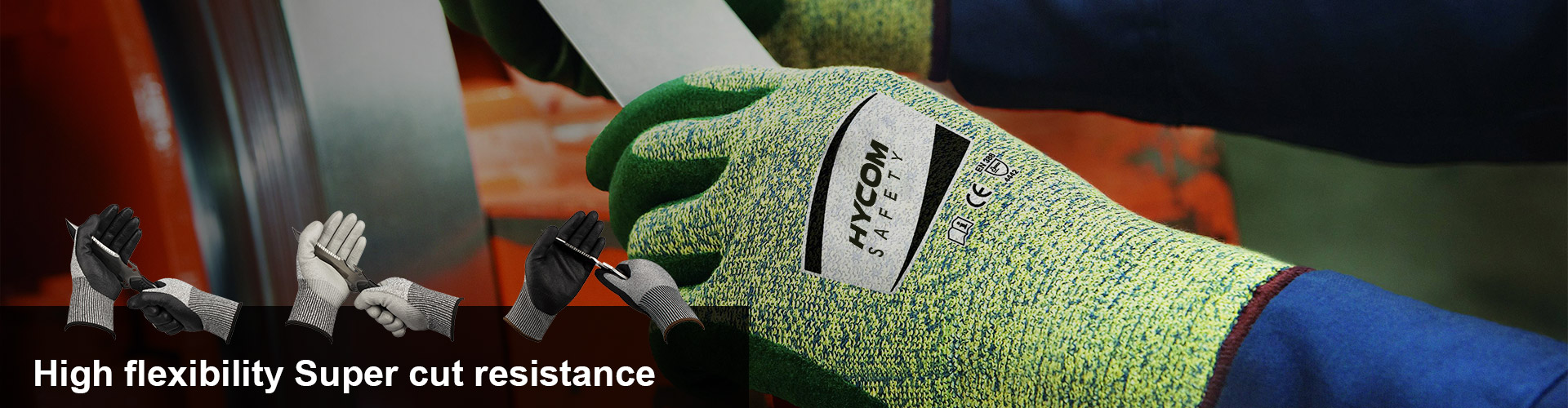 Cut resistant gloves with touchscreen compatibility