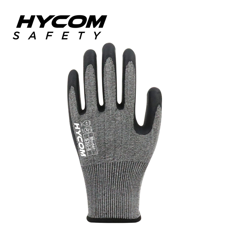 HYCOM Breath-cut 18G Cut Level 5 ANSI 3 Cut Resistant Glove with Foam Nitrile HPPE Work Gloves