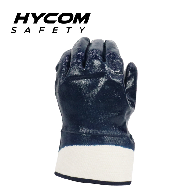 HYCOM ANSI 2 Cotton Glove with Nitrile Coating Oil Resistant Work Glove