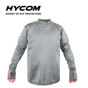 HYCOM ANSI 5 Cut Resistant Pullover Cloting with Breathable Pique And Thumb Hole PPE Clothing