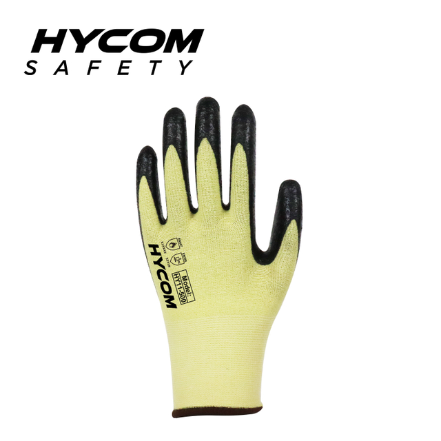 HYCOM 15G Versatile Industrial Gloves with Breathable Liner for Comfort And Dexterity Palm Foam Nitrile Coating PPE Glove