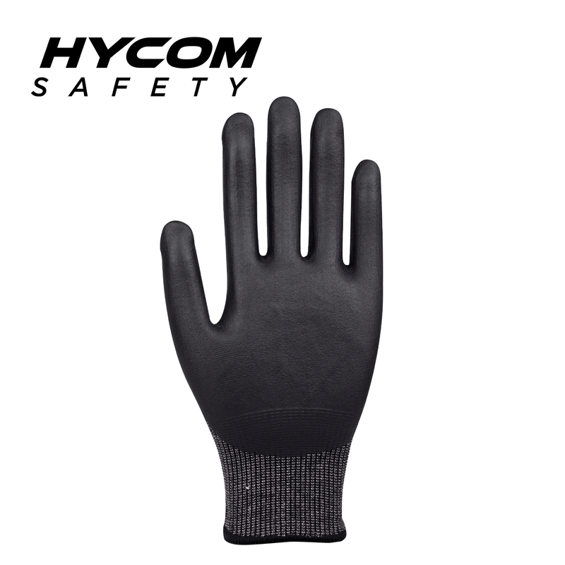 HYCOM Breath-cut 18G ANSI 4 Cut Resistant Glove with Foam Nitrile HPPE Safety Gloves