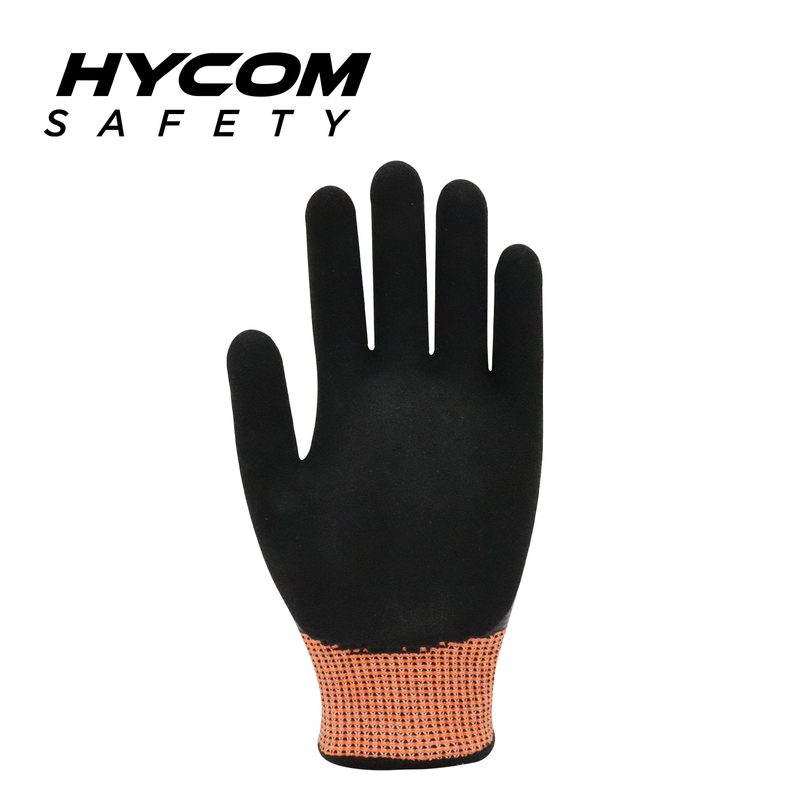 HYCOM 13G Thermal HPPE and 10G Acrylic Fleece Glove Warm ANSI 5 Cut Resistant Glove