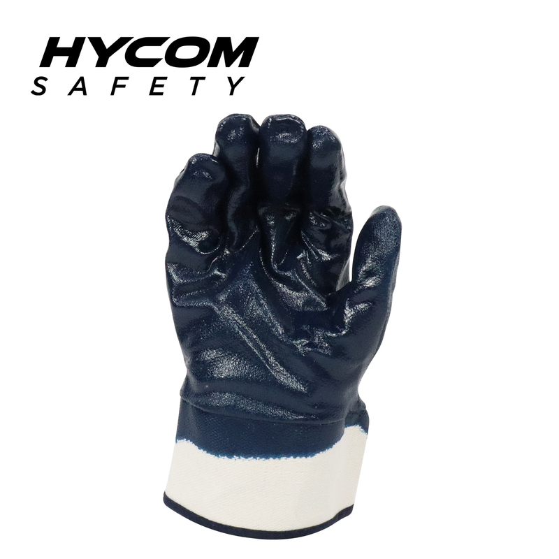 HYCOM ANSI 2 Cotton Glove with Nitrile Coating Oil Resistant Work Glove