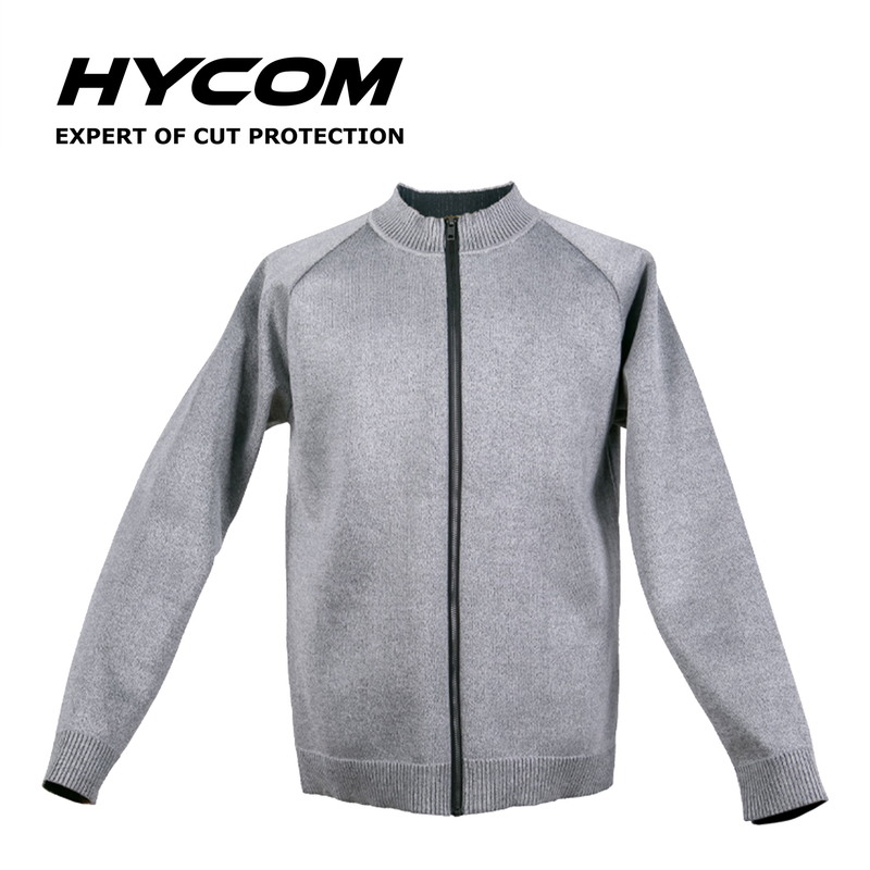 HYCOM ANSI 5 Cut Resistant Zipper Jacket with Breathable Pique And Thumb Hole PPE Clothing