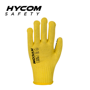 HYCOM 7G ANSI 2 Aramid Flame Retardant Glove with Palm PVC dots PPE Gloves