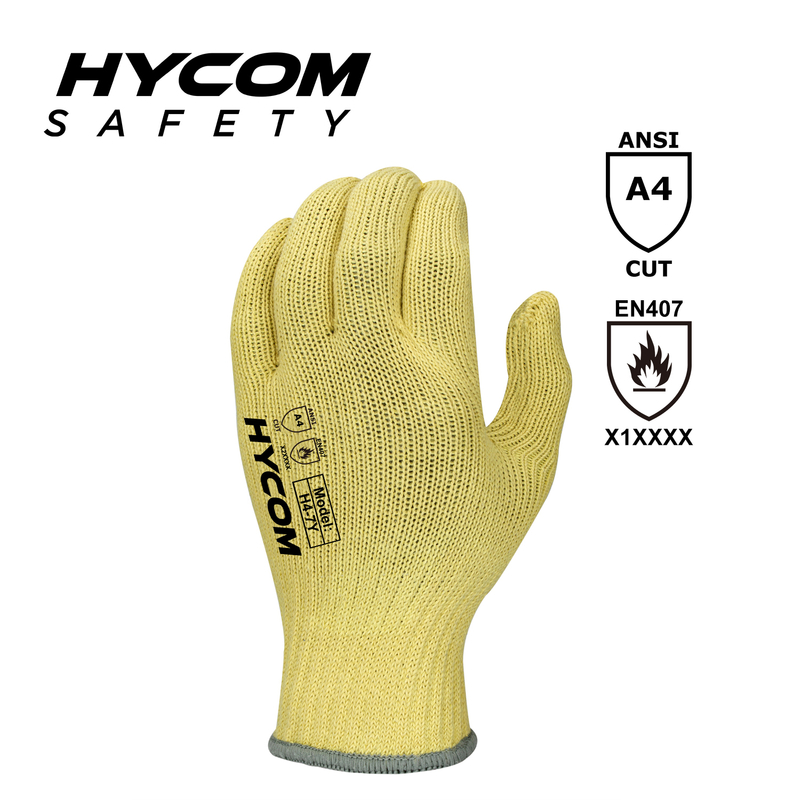 HYCOM 7G ANSI 4 Heat Resistant Glove High Cut Aramid Glove