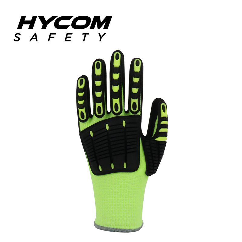 HYCOM Breath-cut ANSI 3 Cut Resistant Glove Coated with Sandy Nitrile TPR Work Gloves