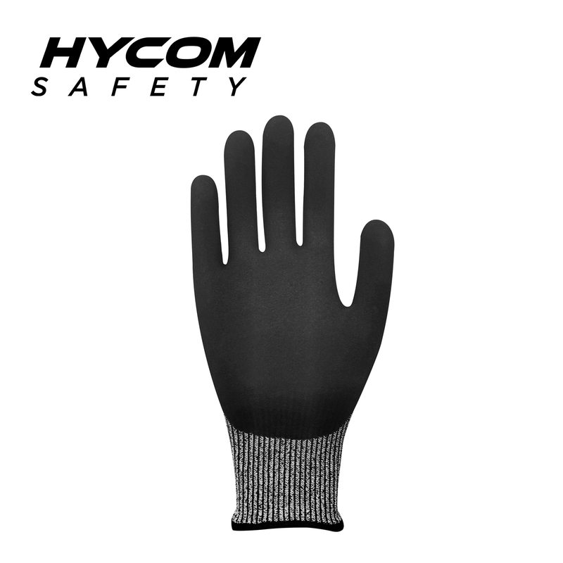 HYCOM 13G Breath-cut ANSI 3 Cut Resistant Glove with TPR Coating Oil Retardant Work Gloves