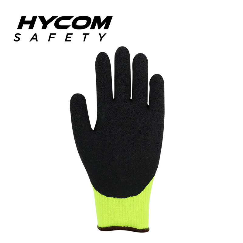 HYCOM 7G Warmer Acrylic Glove with Foam Latex Coating Fleece Liner Thermal Work Glove