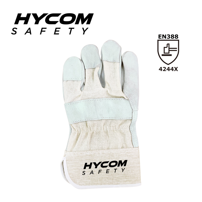 HYCOM Cut Level 2 AB Grade Welding Glove Cow Split Leather Work Glove