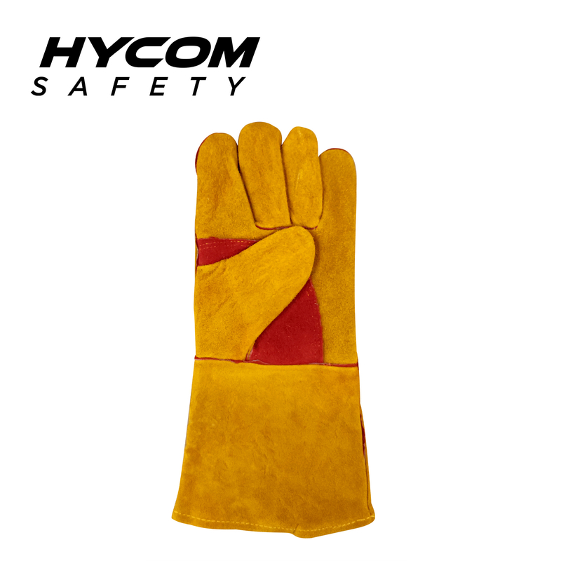 HYCOM Breathable Cow Leather Glove Flexible Heat Resistant Work Glove