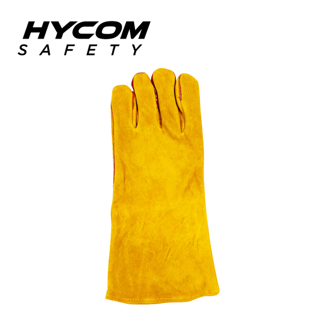 HYCOM Breathable Cow Leather Glove Flexible Heat Resistant Work Glove
