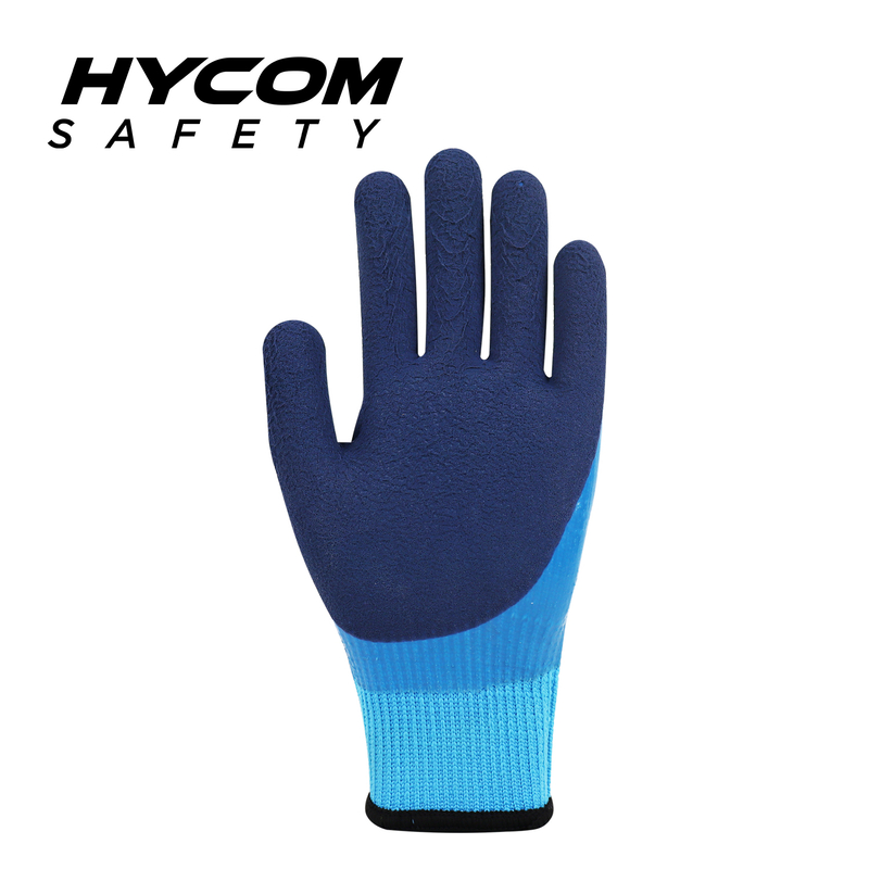 HYCOM 10G Waterproof Acrylic Glove with Foam Latex Coating Fleece Liner Cut Resistant Glove