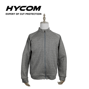 HYCOM ANSI 4 Level 5 cut resistant glass fiber zipper jacket with comfortable linner PPE clothing