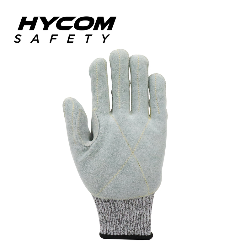 HYCOM 10G ANSI 4 Cut Resistant Glove Plam with Cowhide Leather